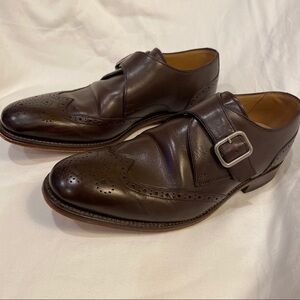 Charles Tyrwhitt Monk Strap Brown Leather Shoes